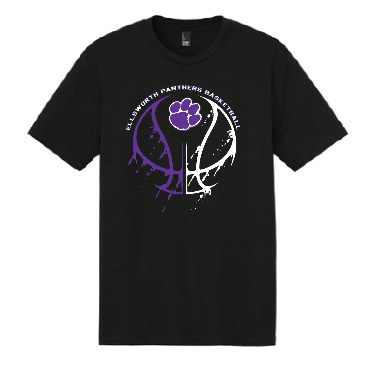 Ellsworth Basketball District Tri Blend Short Sleeve T-shirt
