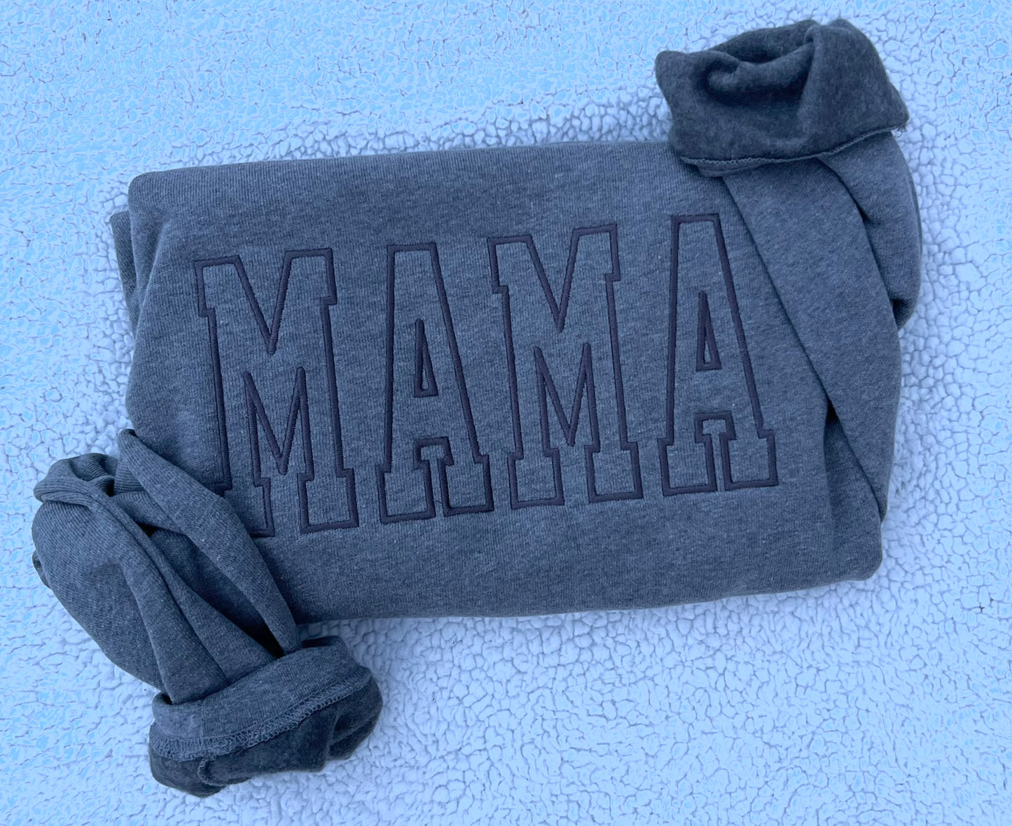 Outline Stitch Embroidered Sweatshirt | MAMA, AUNTIE, GRANDMA, DAD, GRANDPA