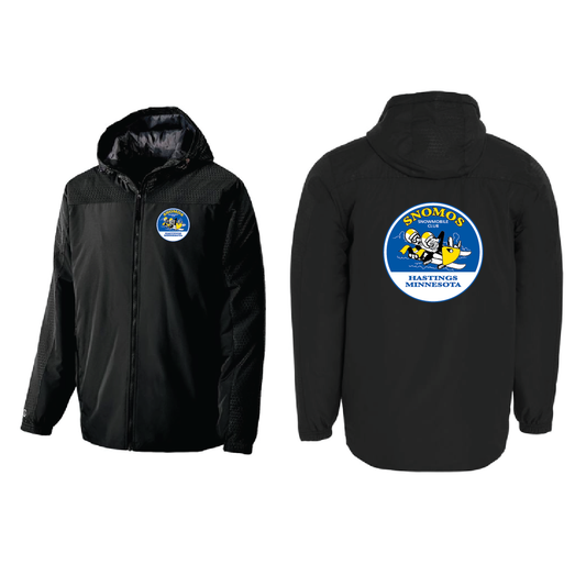 Hastings SnoMos Snowmobile Club - Bionic Hooded Jacket with Left Chest Patch and Full Back Embroidery