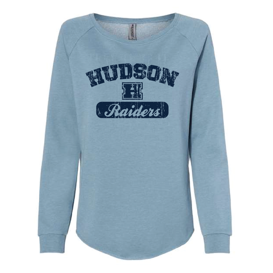 Hudson Raiders Women's California Wave Wash Crewneck Sweatshirt