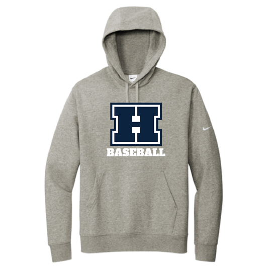 Hudson Baseball Nike Club Fleece Sleeve Swoosh Pullover Hoodie