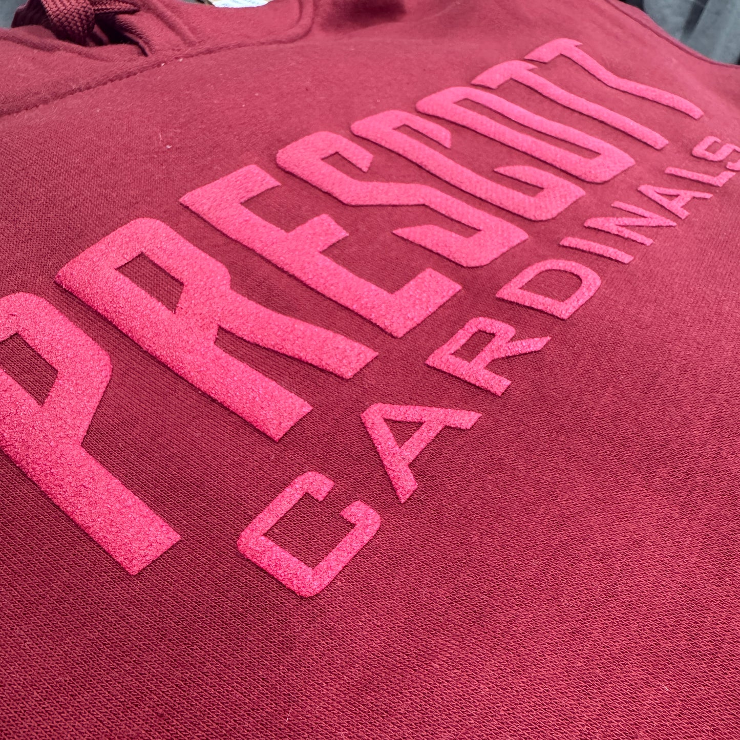 Prescott Retail Online 60/40 Hoodie With Puff Print - Cardinal -140