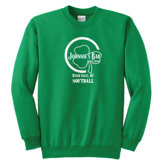 Johnnies Bar Softball Crewneck Sweatshirt