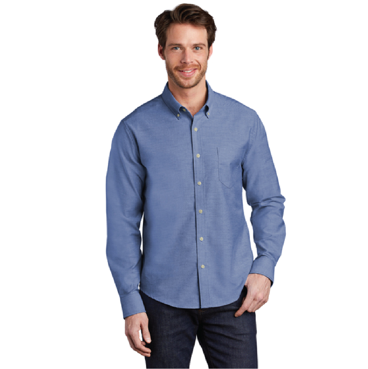 Loparex Port Authority ® Untucked Fit SuperPro ™ Oxford Shirt