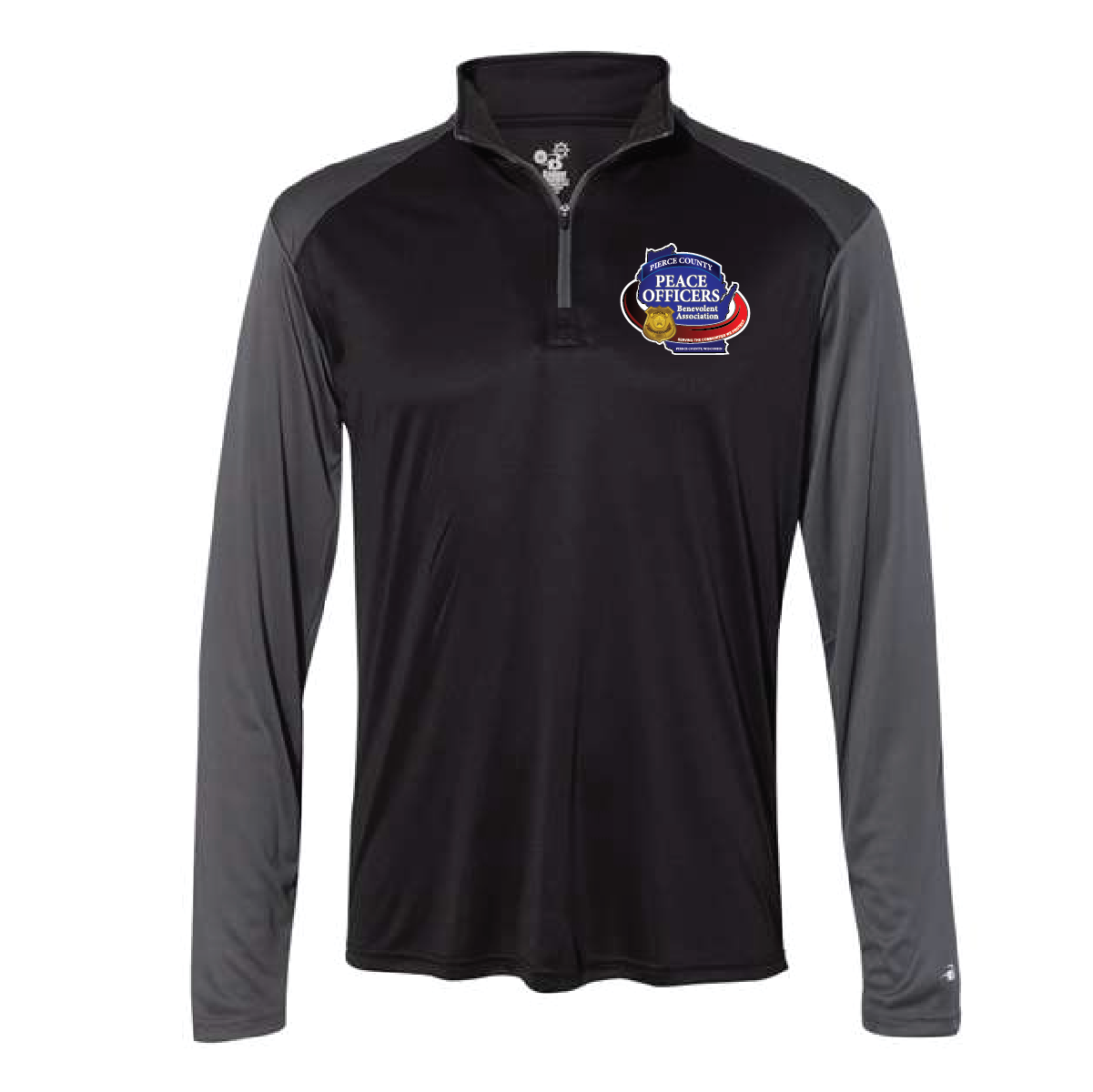 PCPOBA Badger - Ultimate SoftLock Sport Quarter-Zip Pullover - Black