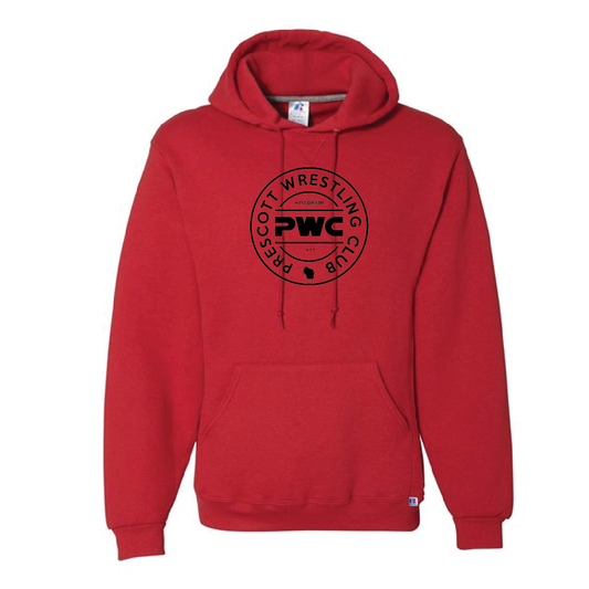 Prescott Wrestling Club Russell Dri-Power Fleece Hoodie-Red