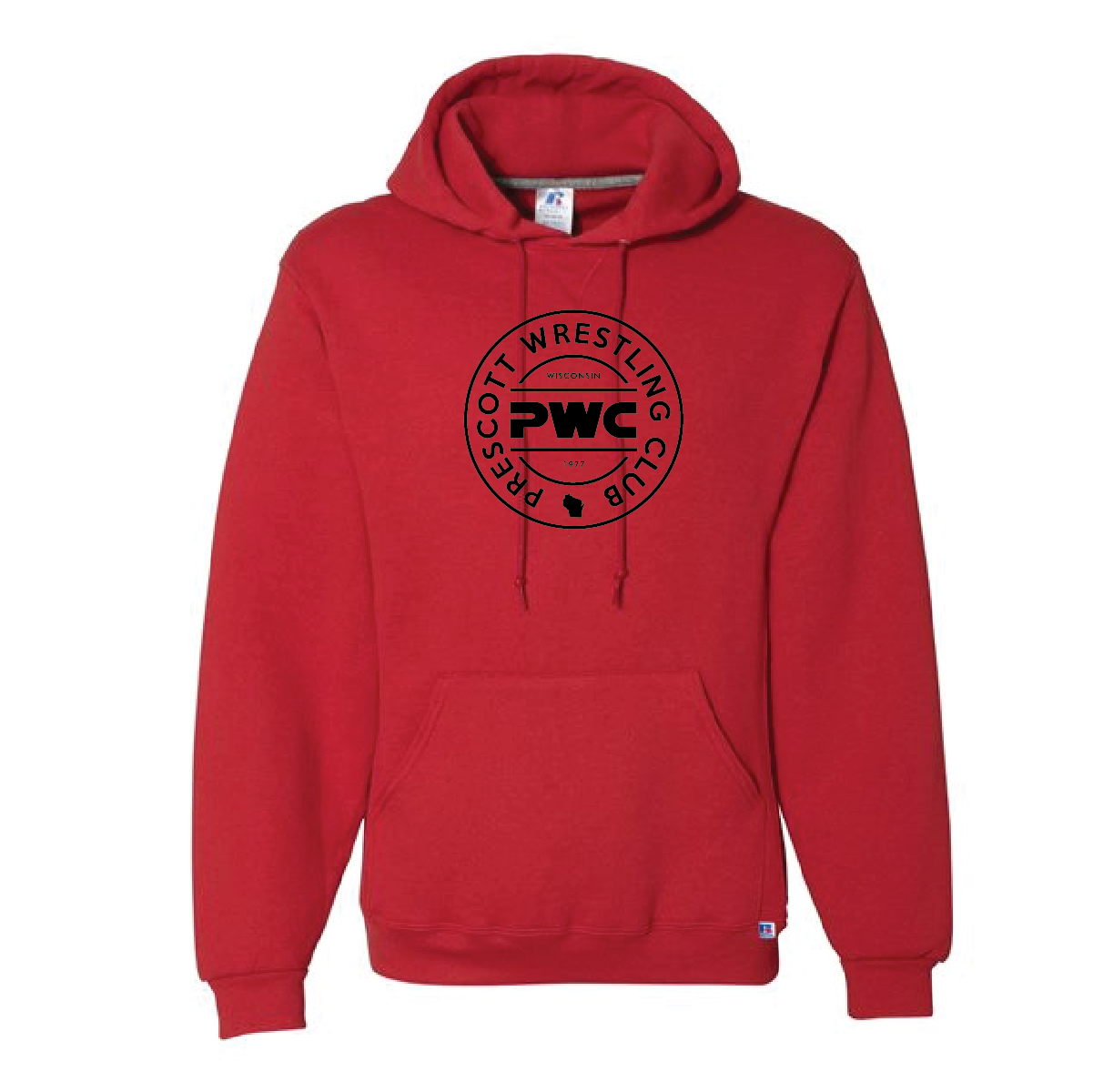 Prescott Retail Online PWC Russell Dri-Power Fleece Hoodie-Red