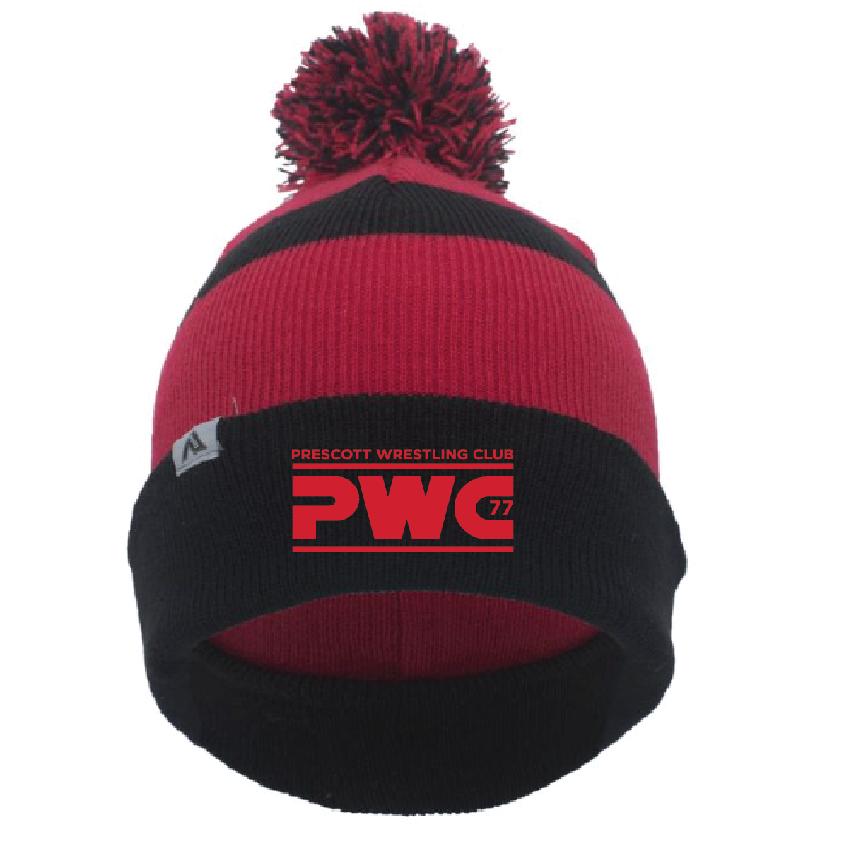 Prescott Wrestling Club Pacific Headwear Knit Fold Over Pom-Pom Beanie