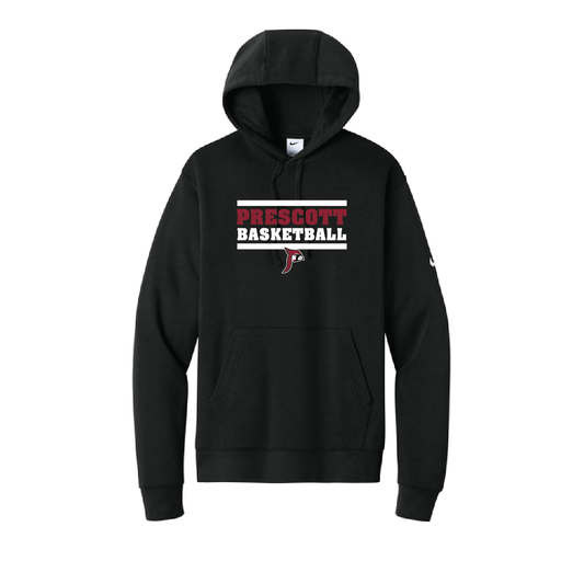 Prescott Boys Basketball Nike Clube Fleece Sleeve Swoosh Pullover Hoodie
