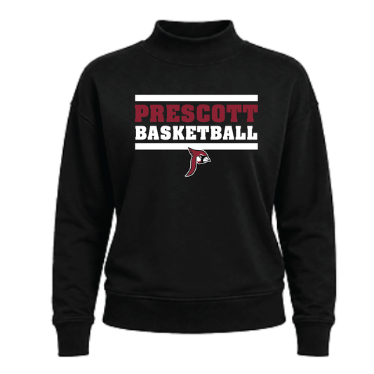 Prescott Boys Basketball Ladies Dream Fleece Mock Neck