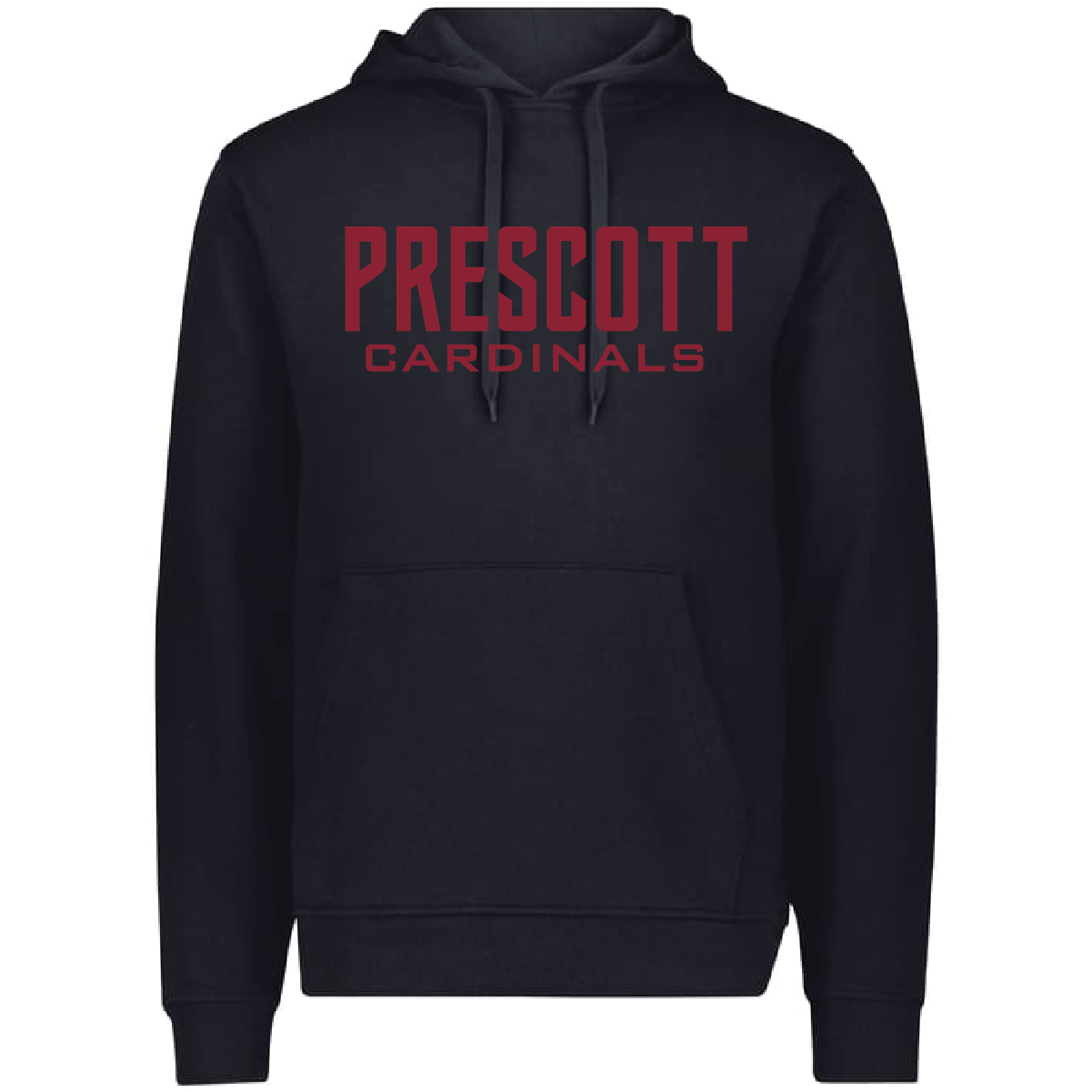 Prescott Retail Online 60/40 Hoodie With Puff Print - Black -140