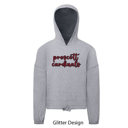 Prescott Retail Online Youth Maria Hooded Sweatshirt - Grey with Glitter