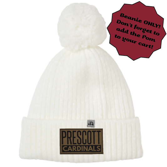 Prescott Retail Online J America Swap-a-Pom Knit Beanie with Leather Patch