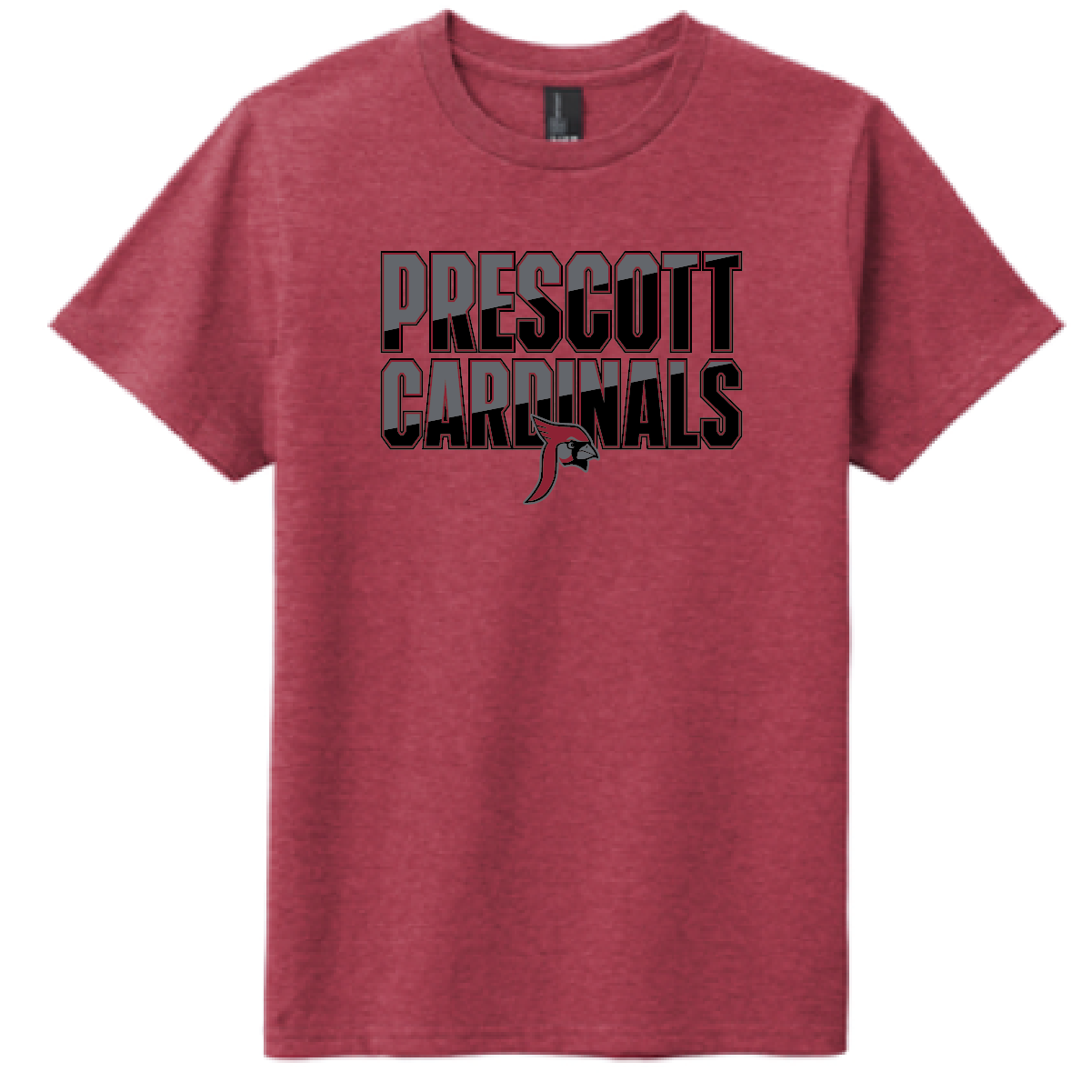 Prescott Retail Online District Youth Very Important Tee Heathered Cardinal - 124