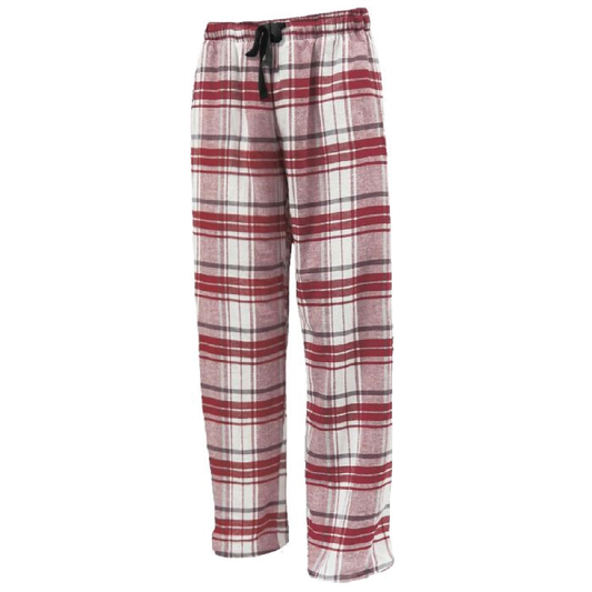 Prescott Retail Online Flannel Pant - White/Maroon