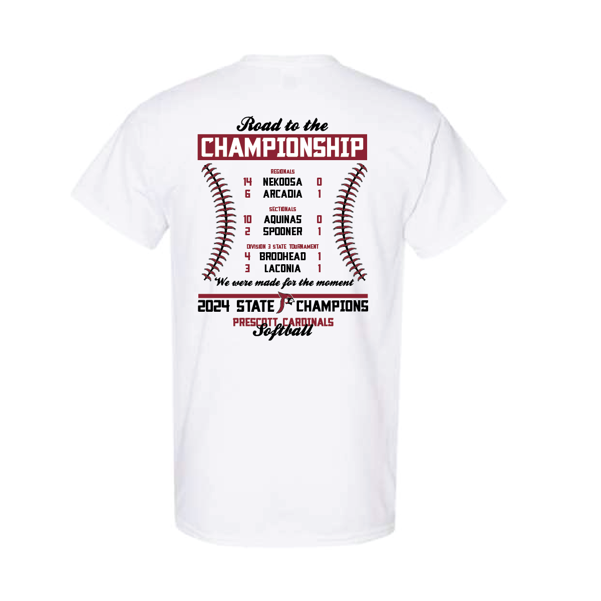 Prescott Retail Online Softball State Champions 2024 T-Shirt