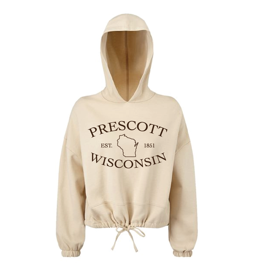 Prescott Wisconsin Retail Women's Cropped Maria Hoodie
