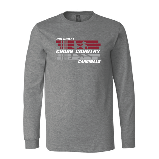 Prescott XC Bella Canvas Heather CVC Long Sleeve Tee