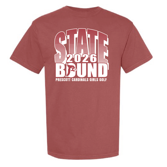 Prescott Girls Golf Comfort Colors Heavyweight Ring Spun Tee