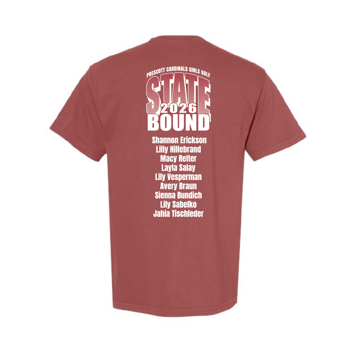 Prescott Girls Golf Comfort Colors Heavyweight Ring Spun Tee