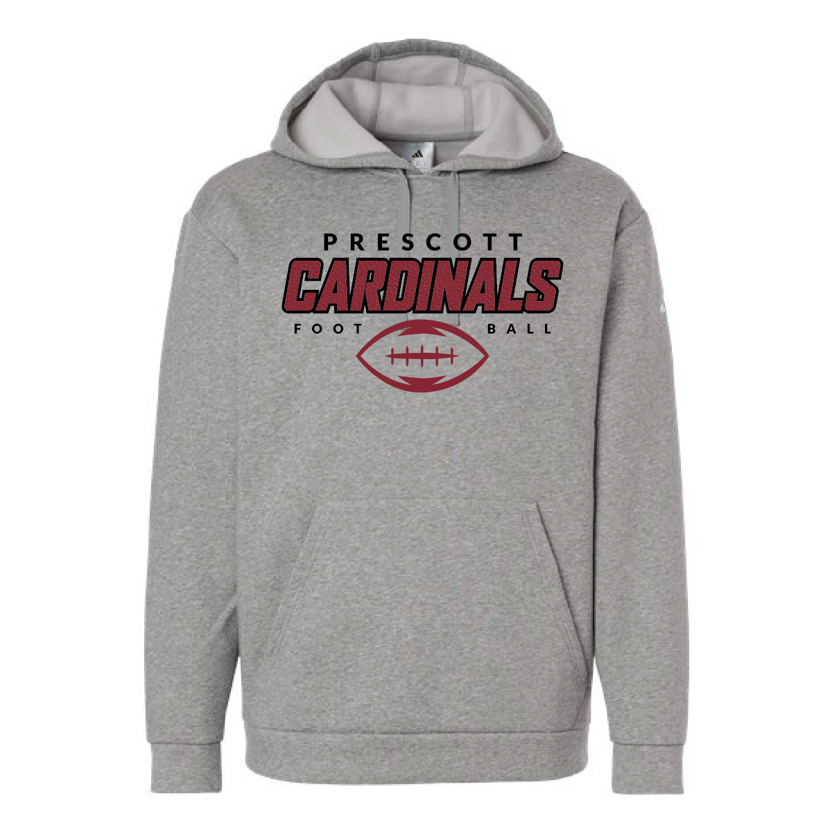 Prescott Football Adidas Men's Fleece Hooded Sweatshirt