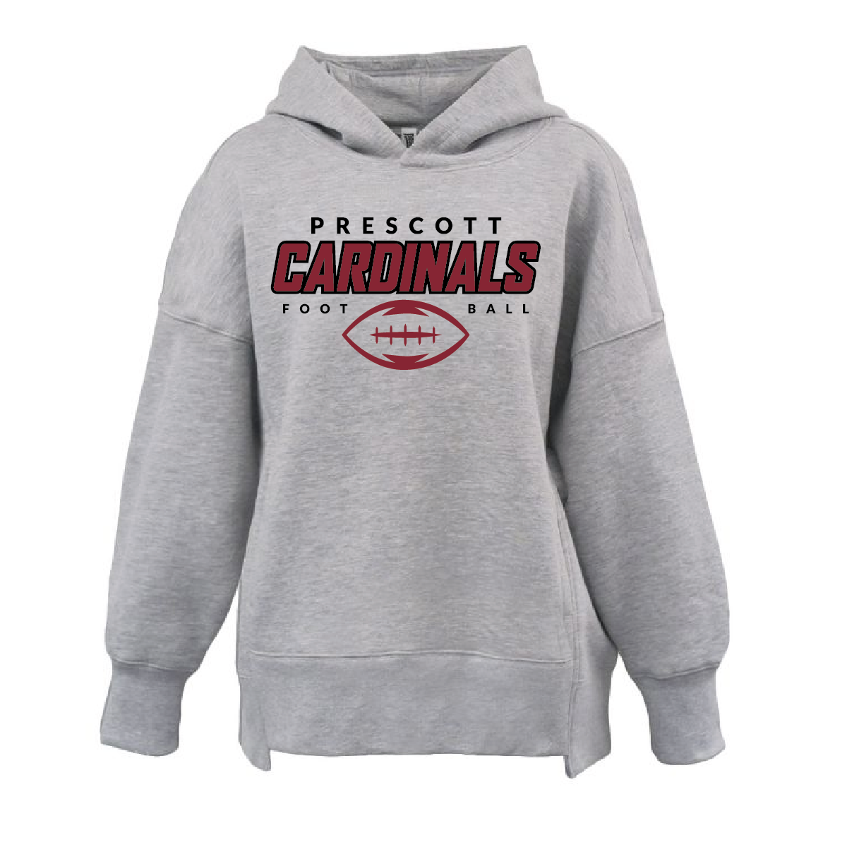 Prescott Football Women's Pennant Oversized Hooded Sweatshirt