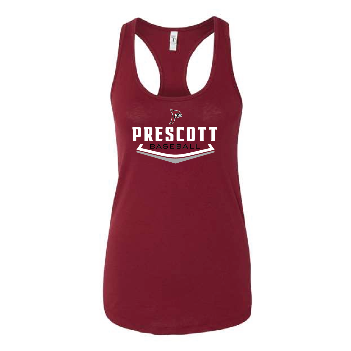 Prescott Retail Online Baseball Next Level Women's Racerback Tank