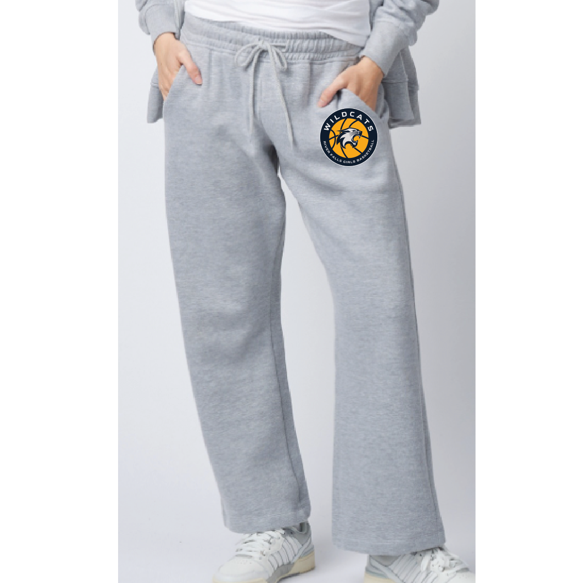 RF Girls Basketball Enza Ladies Fleece Wide Leg Pant