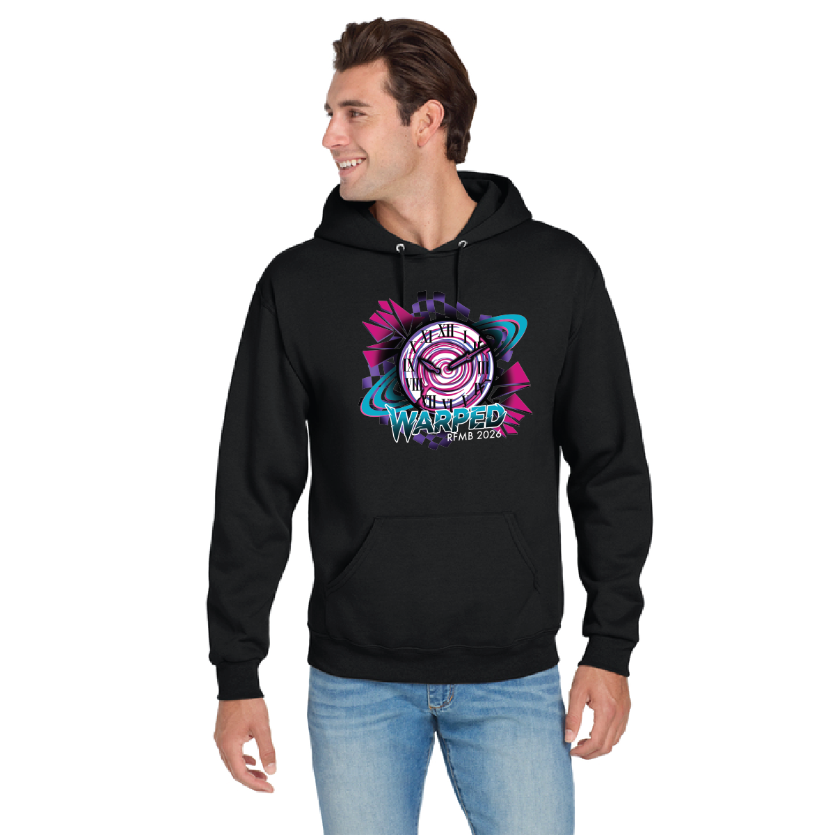 RFMB Warped Jerzees NuBlend Pullover Hooded Sweatshirt