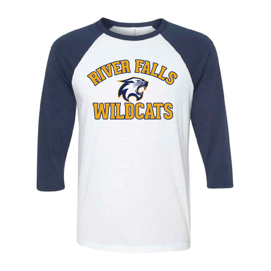 River Falls Retail Online Bella Canvas 3/4 Sleeve Shirt