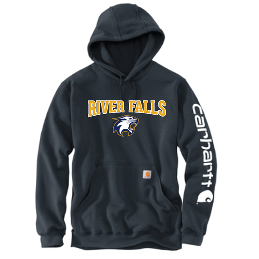 River Falls Retail Online Carhartt Midweight Hooded Logo Sweatshirt