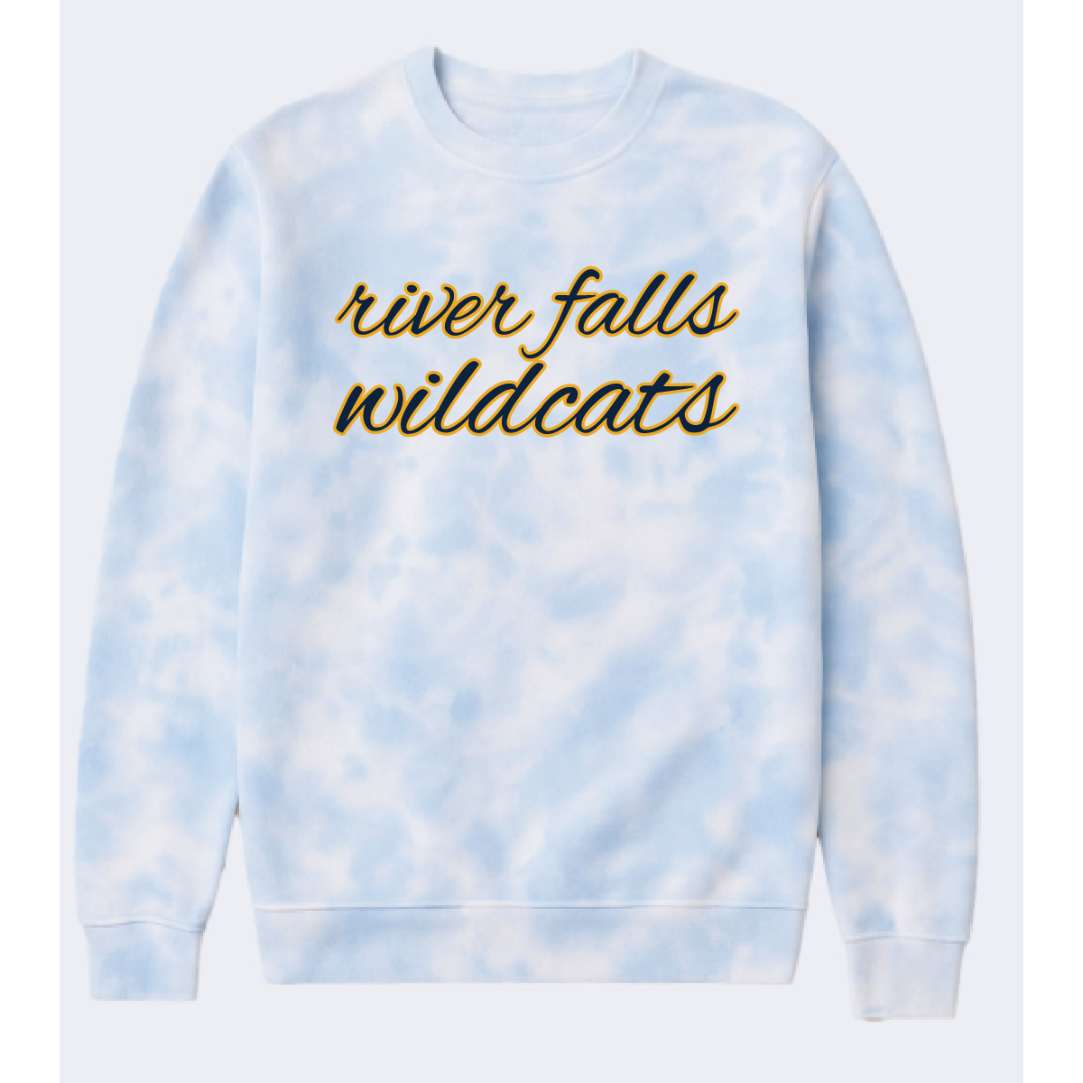River Falls Retail Online Adult Tie Dye Fleece Crew