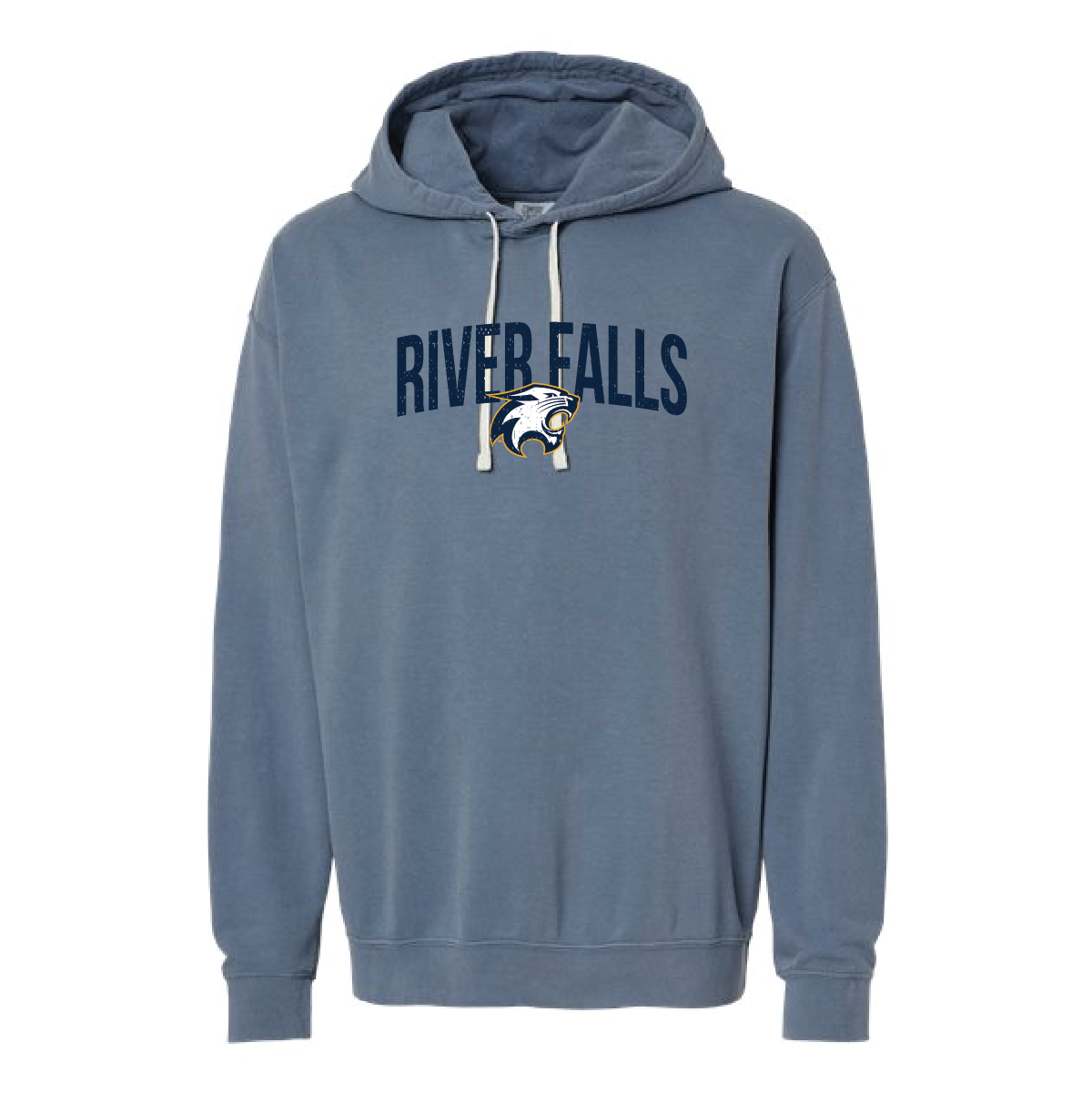 River Falls Retail Online Comfort Colors Unisex Garment-Dyed Lightweight Fleece Hooded Sweatshirt - 63