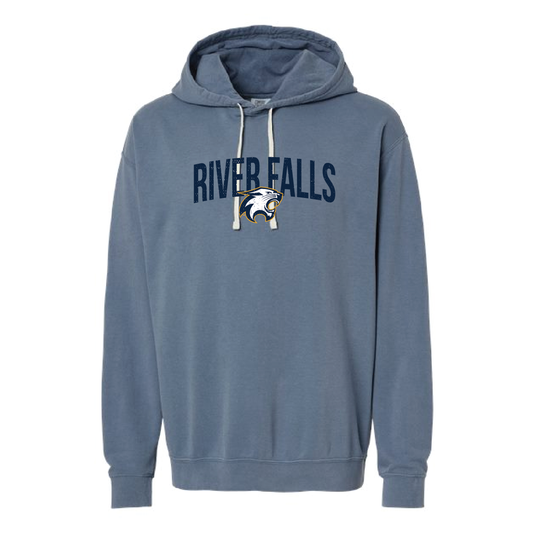 River Falls Retail Online Comfort Colors Unisex Garment-Dyed Lightweight Fleece Hooded Sweatshirt - 63