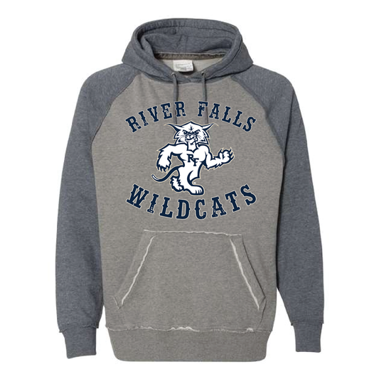 River Falls Retail Online Men's Vintage Heather Hooded Sweatshirt - Wiley Twill