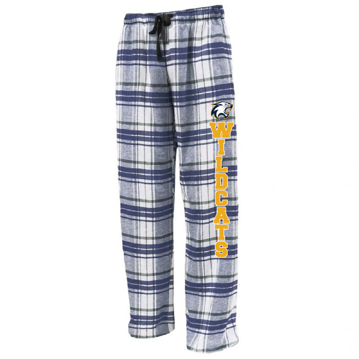 River Falls Retail Online Flannel Pants - White/Navy