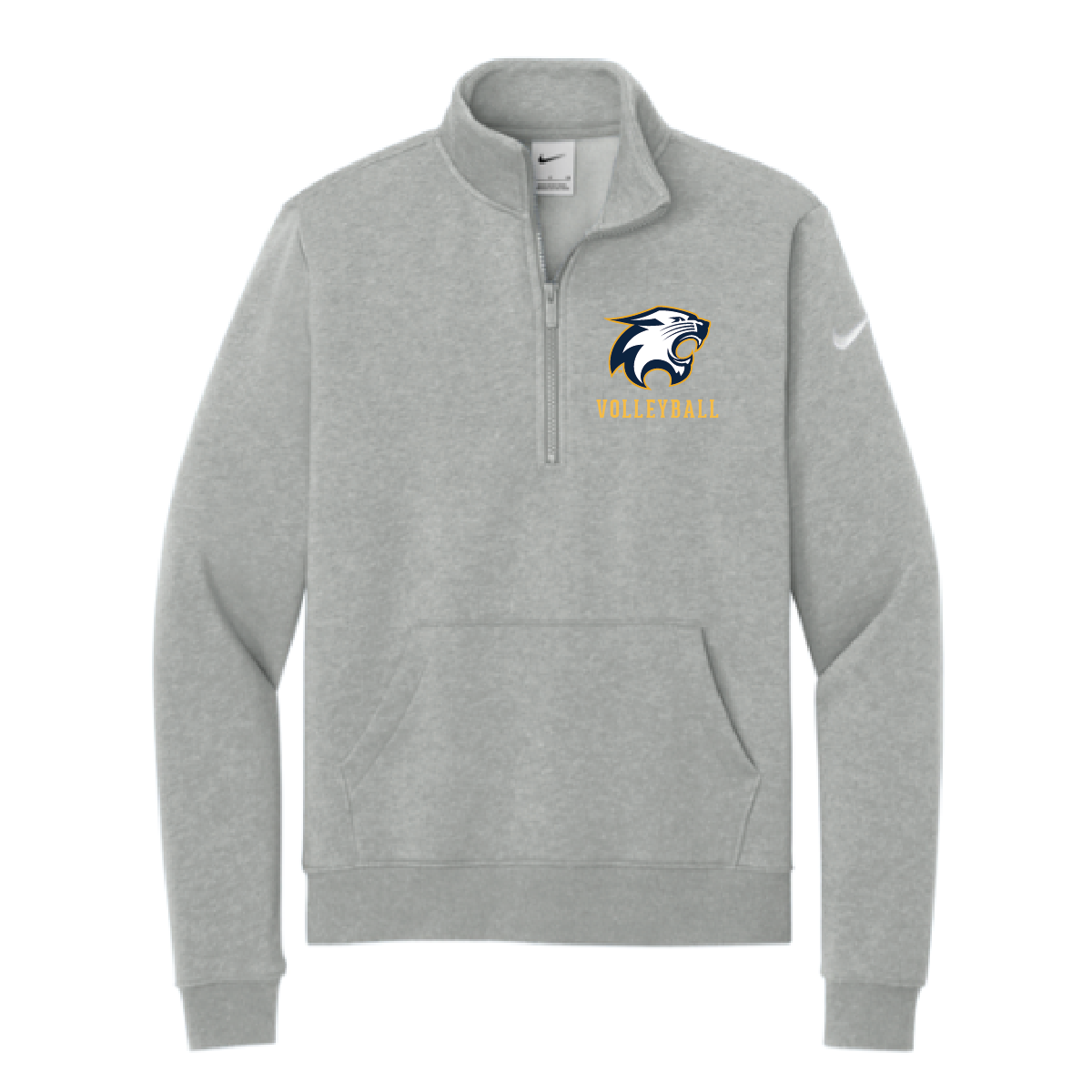 RF Volleyball Men's and Women's Nike Club Fleece Sleeve Swoosh 1/2 Zip