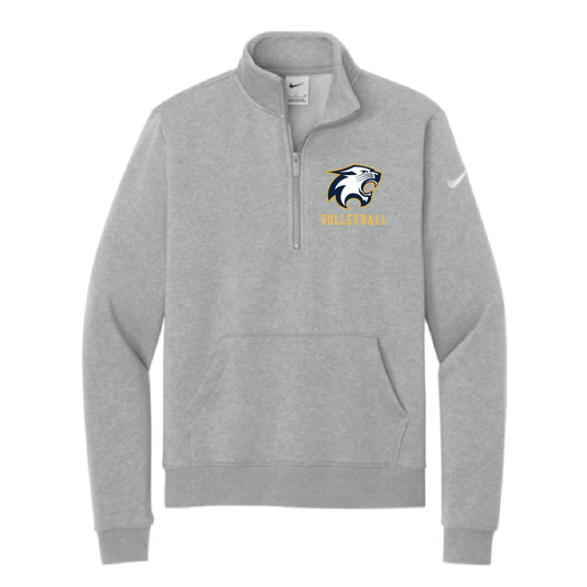 RF Volleyball Men's and Women's Nike Club Fleece Sleeve Swoosh 1/2 Zip