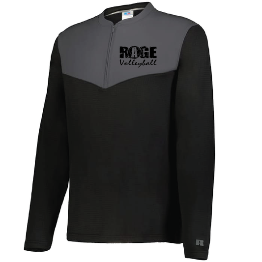 Rage Volleyball SIDELINE GRID 1/4 ZIP PULLOVER