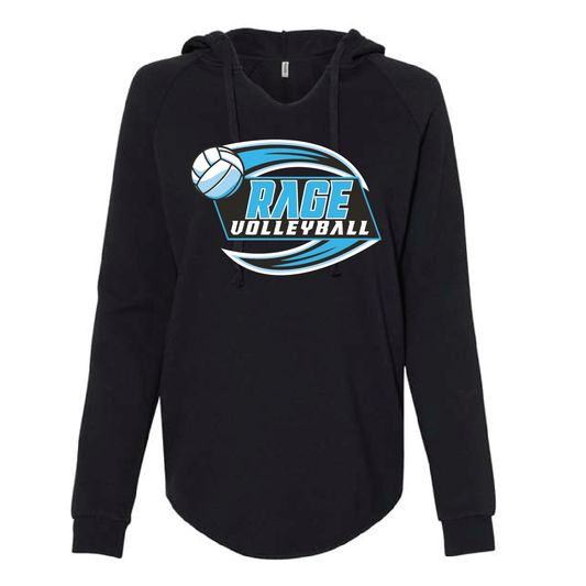 Rage Volleyball Independent Trading Co. - Women’s Lightweight California Wave Wash Hooded Sweatshirt