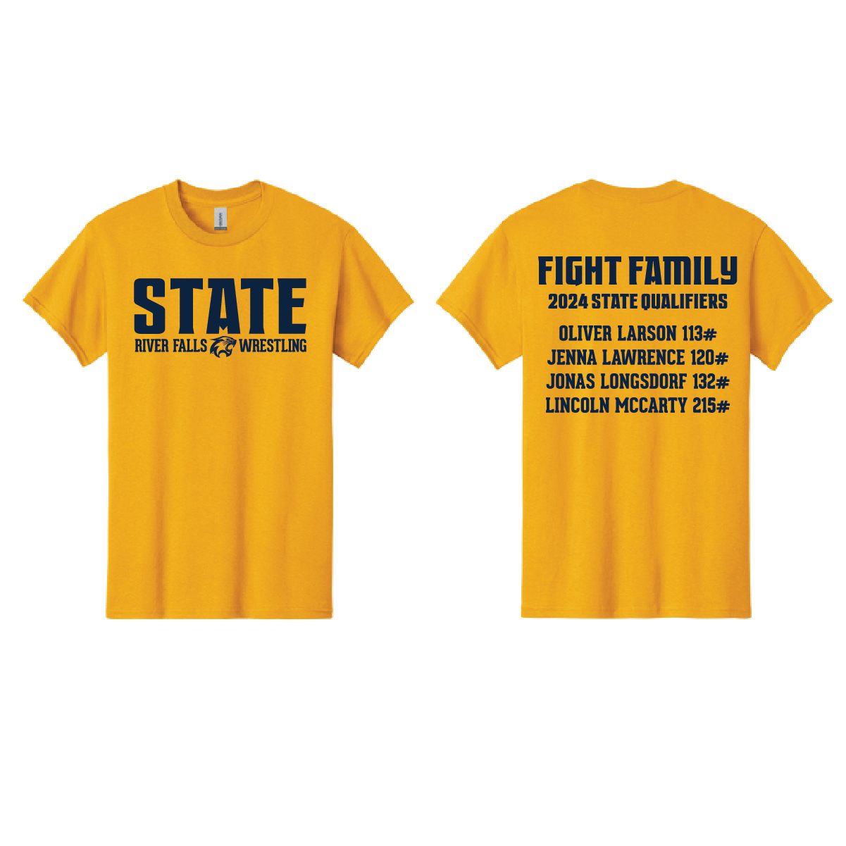 RF HS Wrestling-State Bound Short Sleeve T-shirt