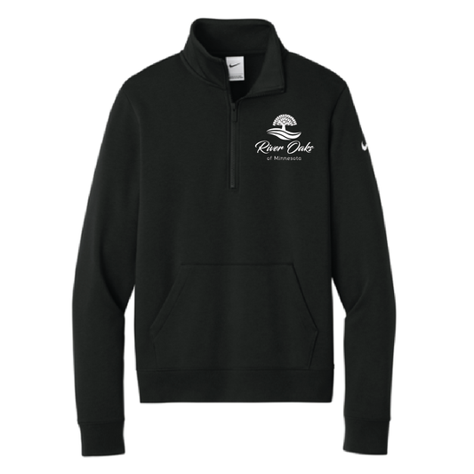 River Oaks Nike Club Fleece Sleeve Swoosh 1/2 Zip- Men's and Women's