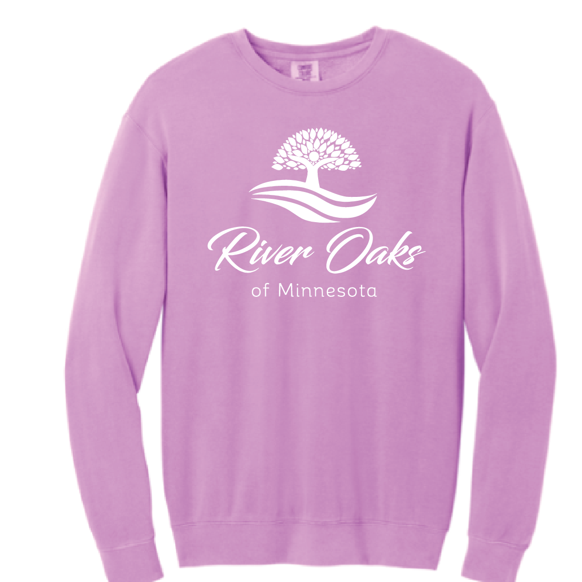 River Oaks Comfort Colors Unisex Garment-Dyed Lightweight Fleece Crewneck Sweatshirt
