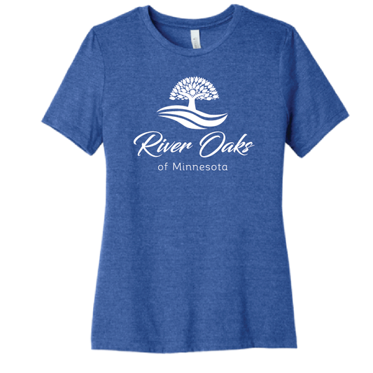 River Oaks Bella + Canvas Women's Relaxed Fit Triblend Tee