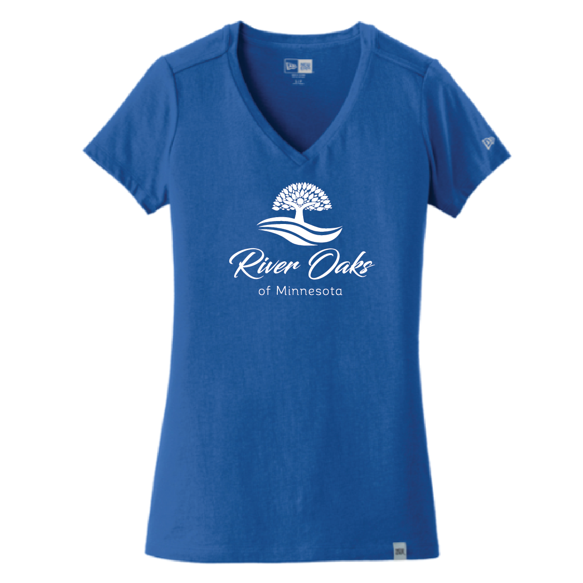 River Oaks New Era Women's Heritage Blend V-Neck Tee