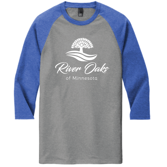 River Oaks District Perfect Tri 3/4 Sleeve Raglan