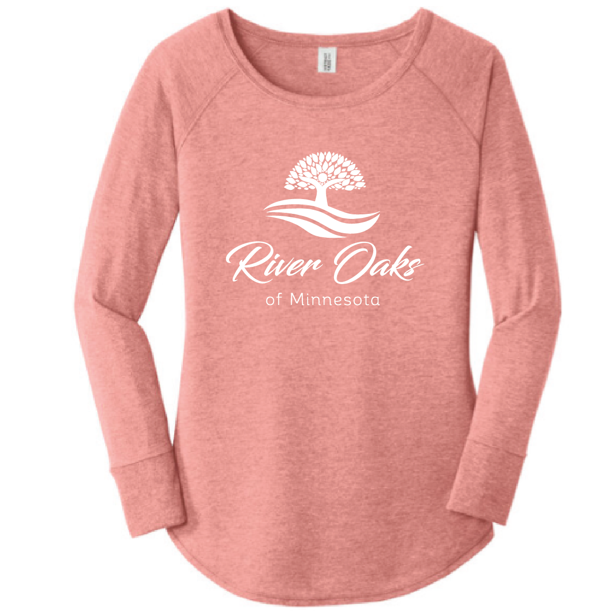 River Oaks District Women's Perfect Tri Long Sleeve Tunic Tee with Print