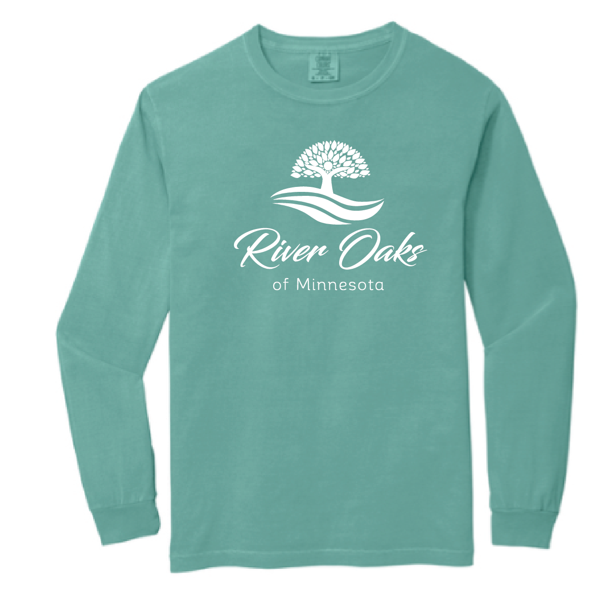 River Oaks Comfort Colors Heavyweight Ring Spun Long Sleeve Tee with Print