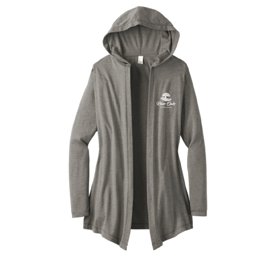 River Oaks District Women's Perfect Tri Hooded Cardigan with Embroidery