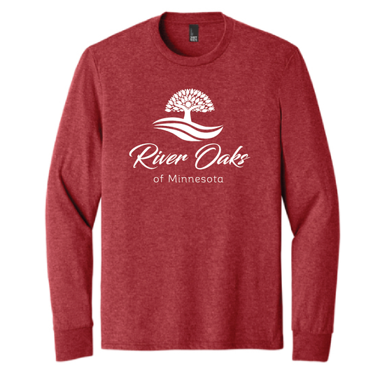 River Oaks District Perfect Tri Long Sleeve Tee with Print